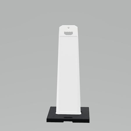 Plasticade 44.5x20.5x9in. Outdoor Standing Panel Sign, White UV4120-WHITE